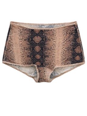 NWT SKIMS Fits Everybody Boyshort Clay Snake Print — Size L